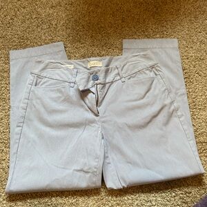 Seersucker crop pants